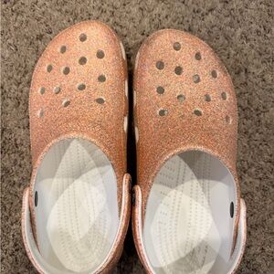 CROCS Shimmering Orange Mules